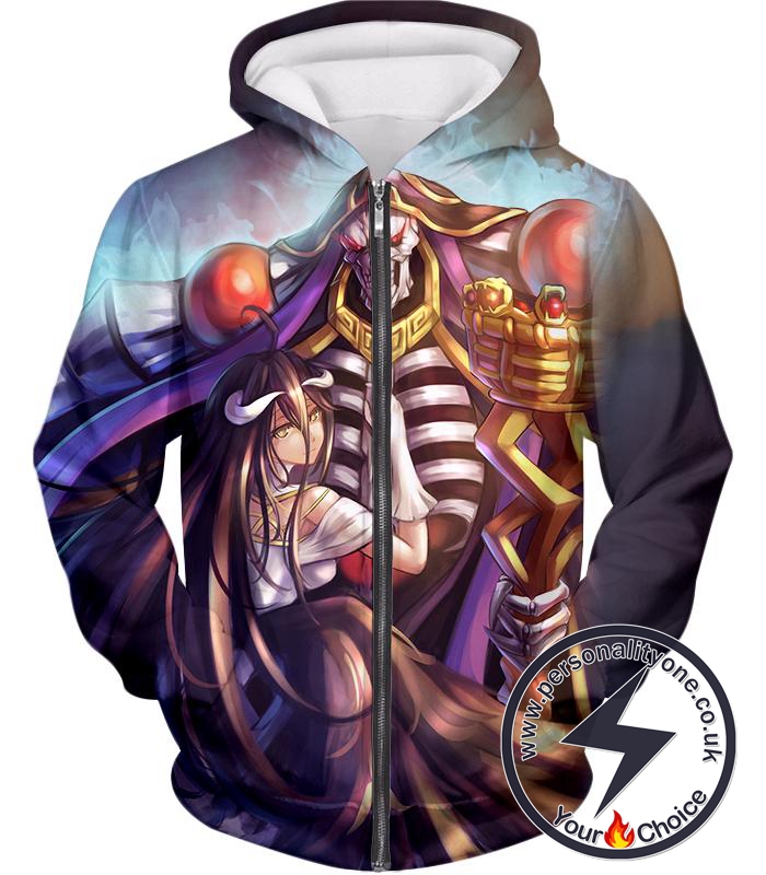 Overlord Ainz Ooal Gown Extremely Evil Sorcerer King Super Cool Anime Zip Up Hoodie